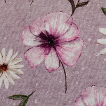 Preview: Modal French Terry Spring Blossoms Altrosa by Swafing von Christiane Zielinski